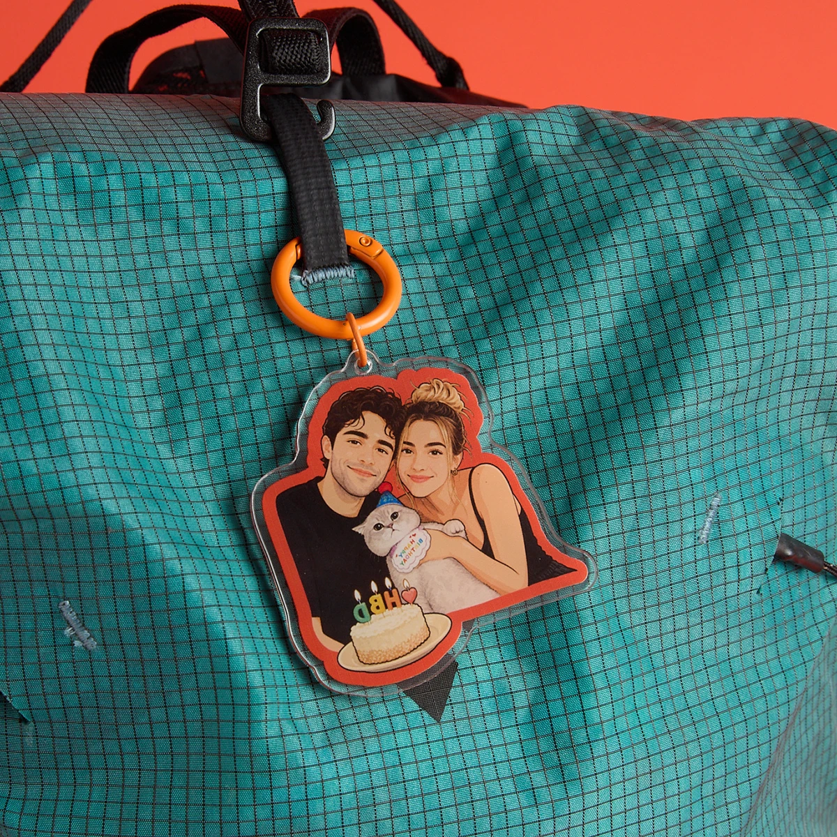 Custom Pet & People Portrait Acrylic Keychain