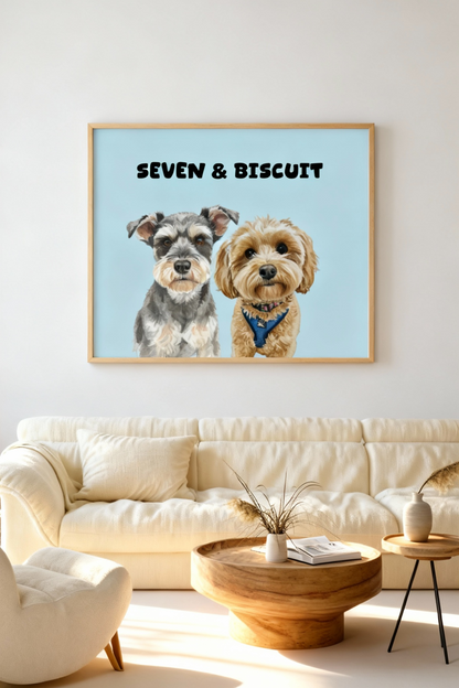 Custom Pet Watercolor Portrait