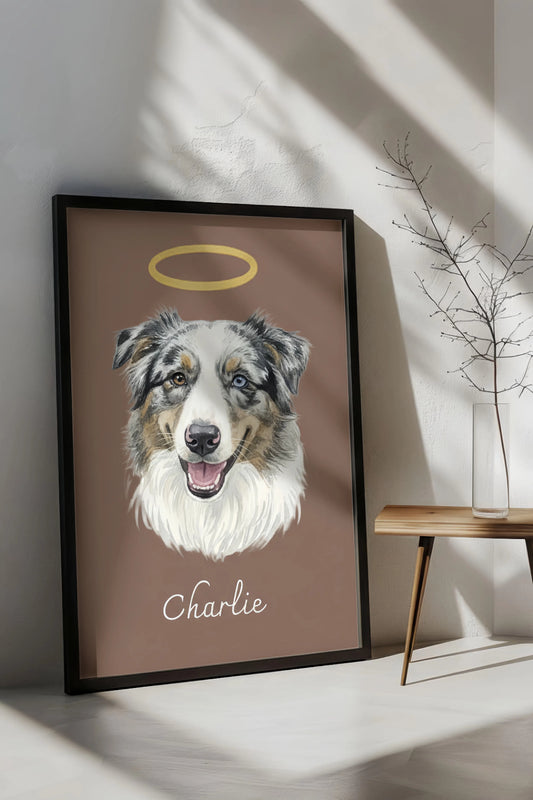 Custom Pet Memorial Portrait | The Pawject Tribute Artwork