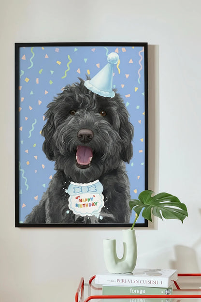 Custom Pet Birthday Portrait | The Pawject Personalized Gift