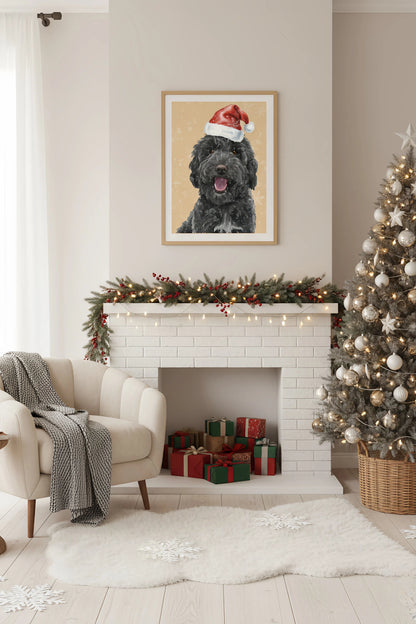 Custom Pet Christmas Portrait | The Pawject Holiday Gift