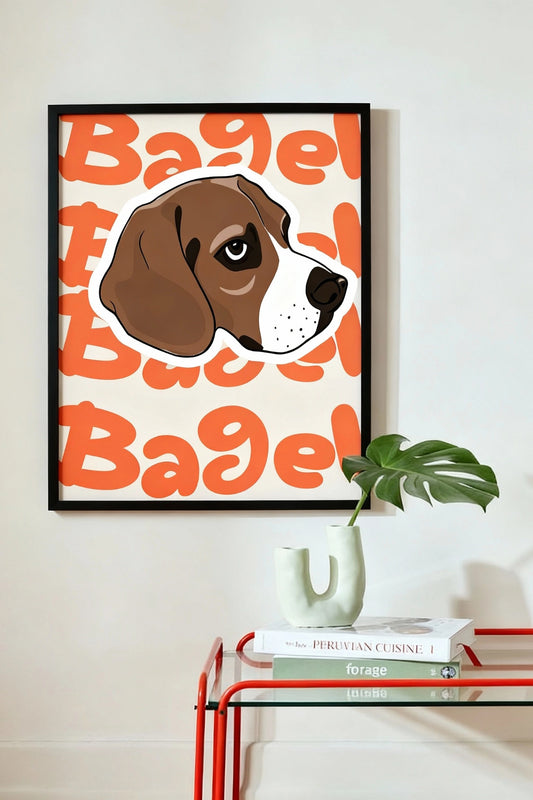 Custom Pet Name Portrait | The Pawject Graphic Wall Art