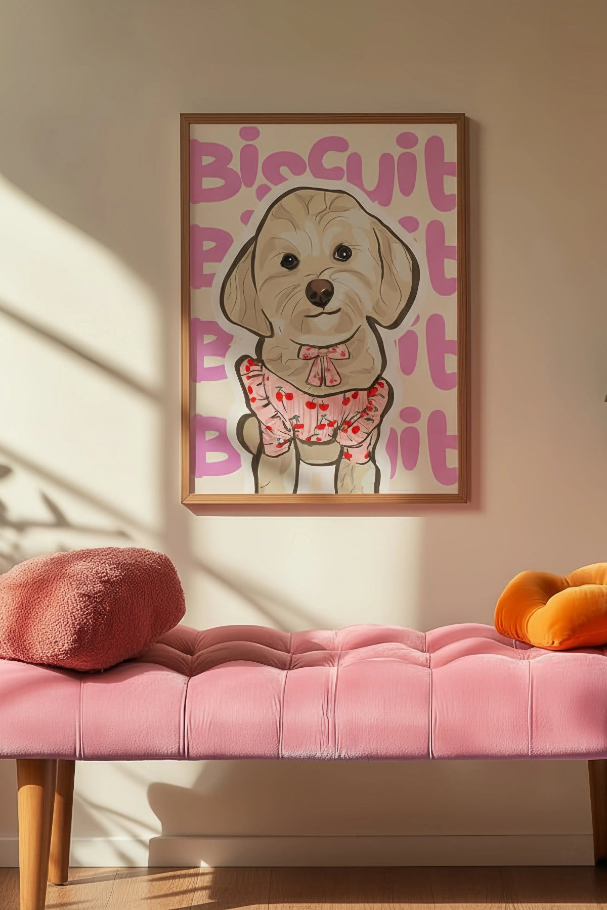 Custom Pet Name Portrait | The Pawject Graphic Wall Art