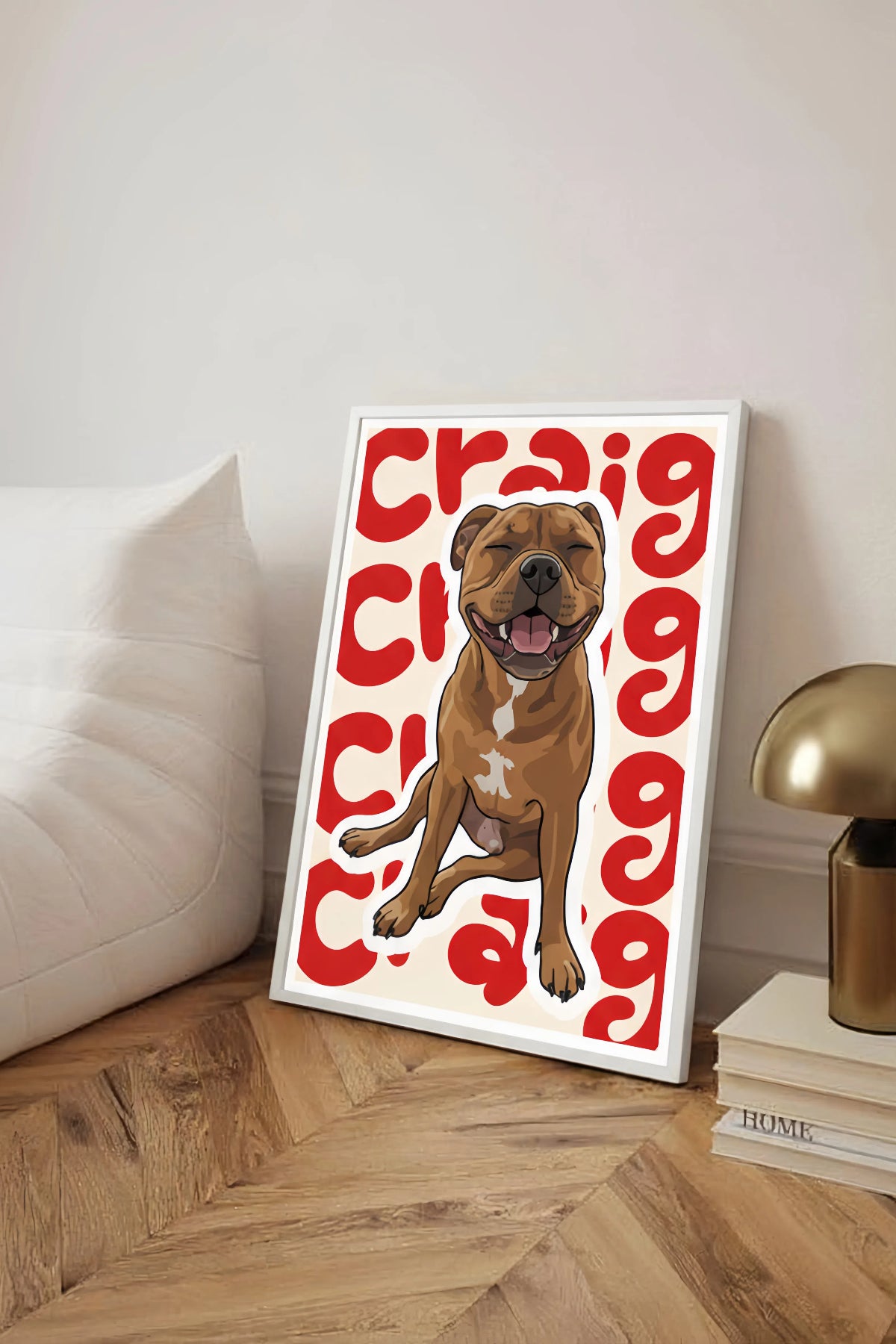 Custom Pet Name Portrait | The Pawject Graphic Wall Art