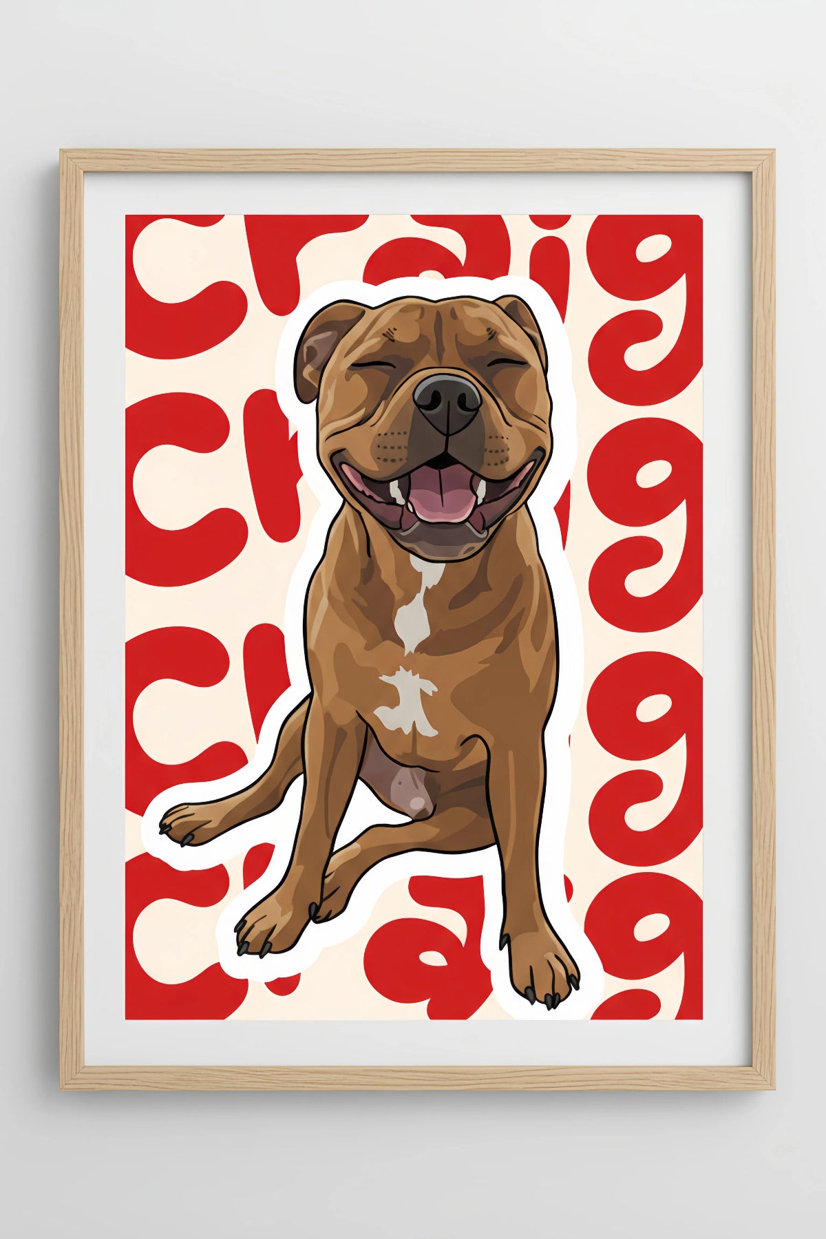 Custom Pet Name Portrait | The Pawject Graphic Wall Art