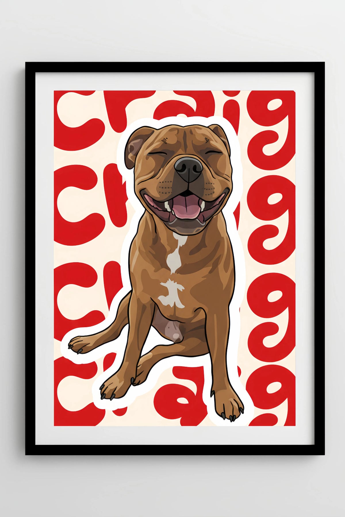 Custom Pet Name Portrait | The Pawject Graphic Wall Art