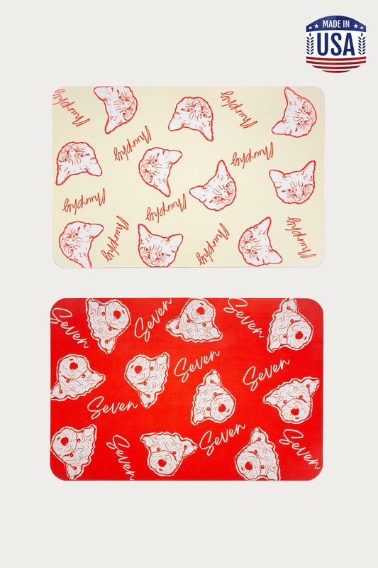 Custom Pet Line Art Diatomite Bath Mat