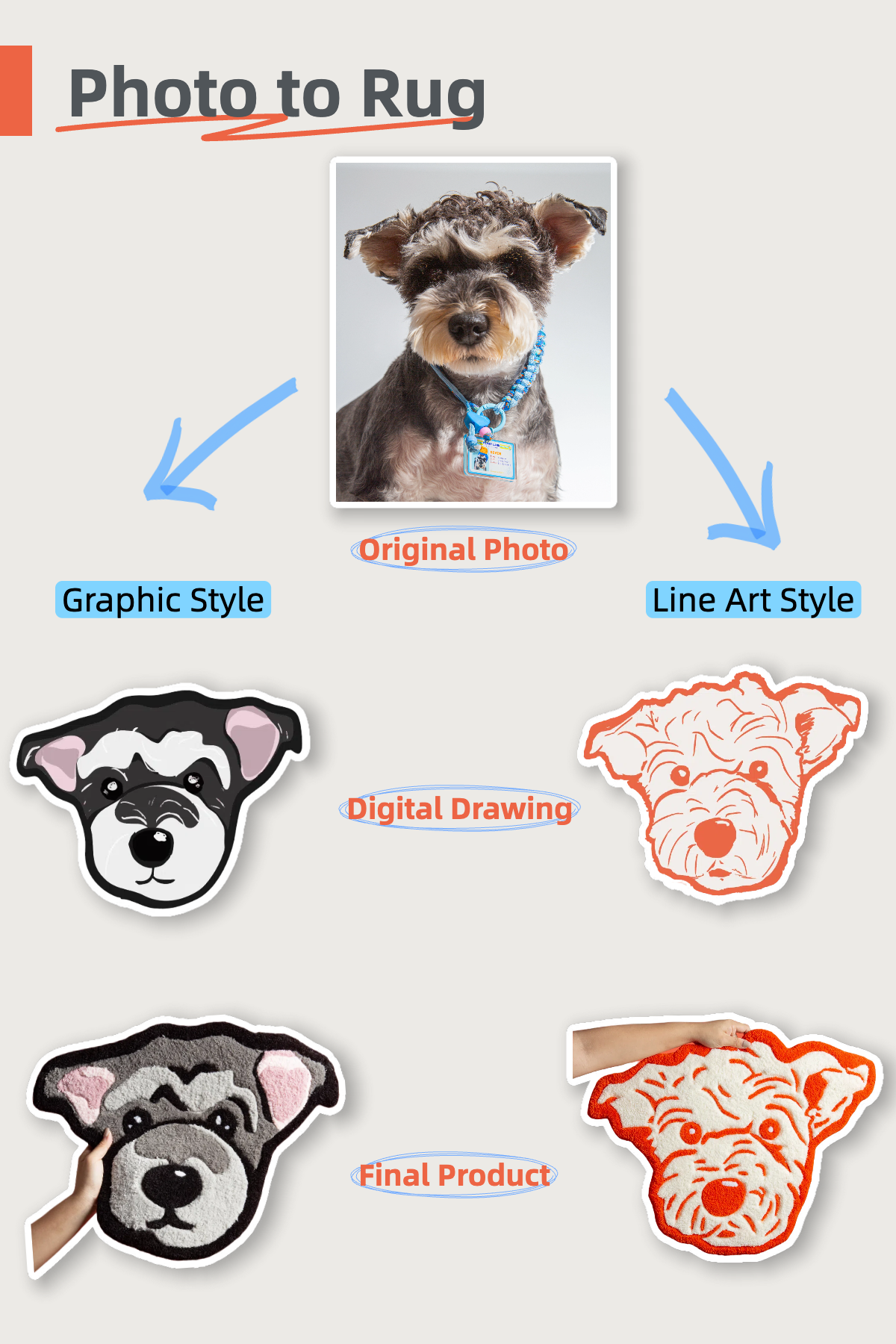 Custom Pet Tufted Rug with Name