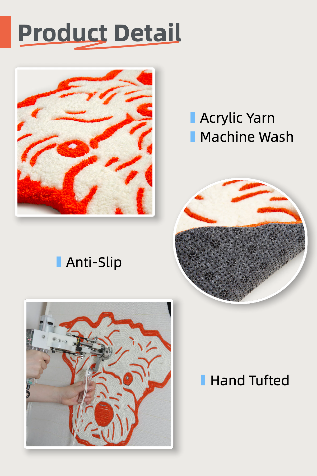 Custom Pet Tufted Rug with Name