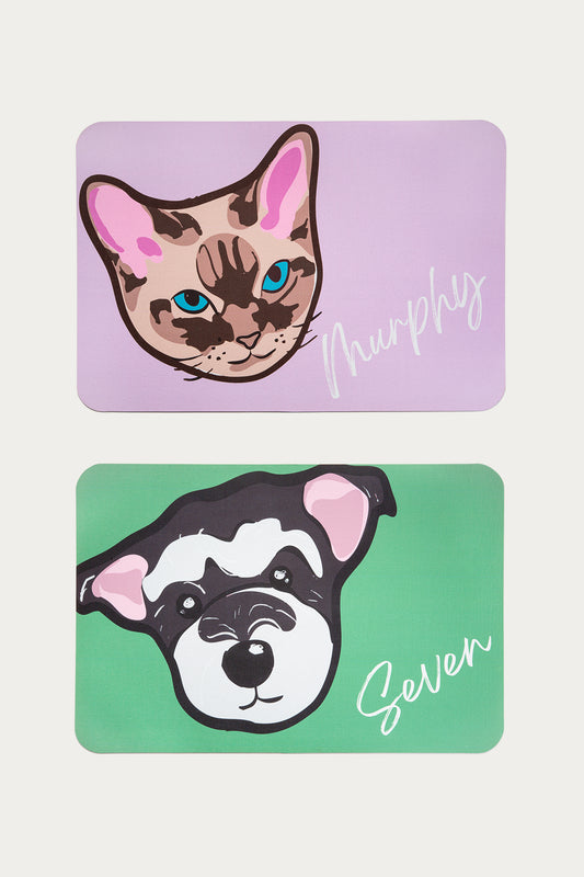 Custom Pet Diatomite Bath Mat – Personalized Quick-Dry Rug with Pet Portrait & Name