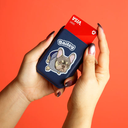 Custom Pet Portrait MagSafe Wallet & Phone Stand
