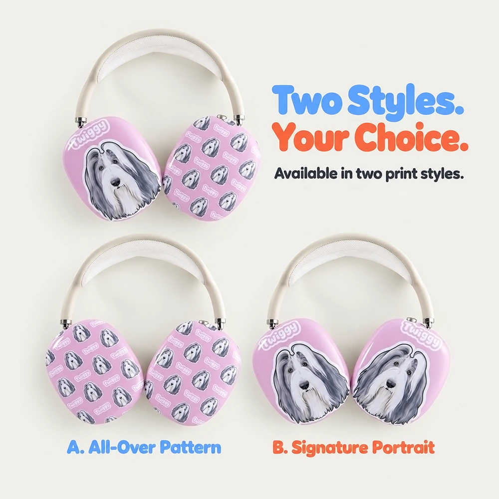 Custom Pet Portrait AirPods Max Case