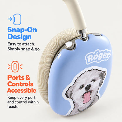 Custom Pet Portrait AirPods Max Case