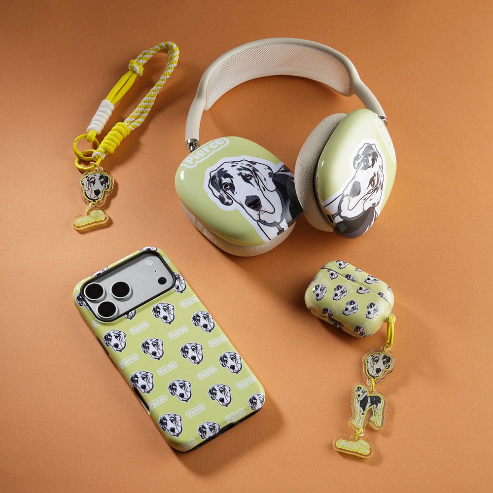 Custom Pet Portrait AirPods Max Case