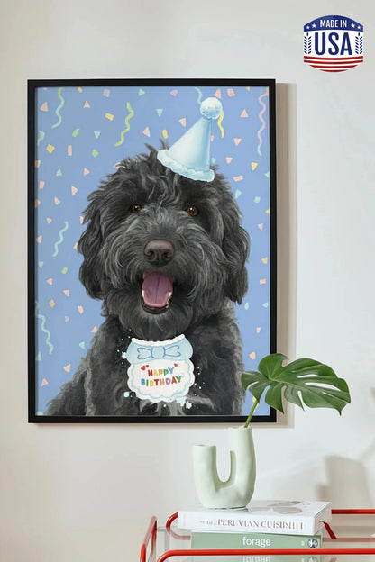 Custom Pet Birthday Portrait