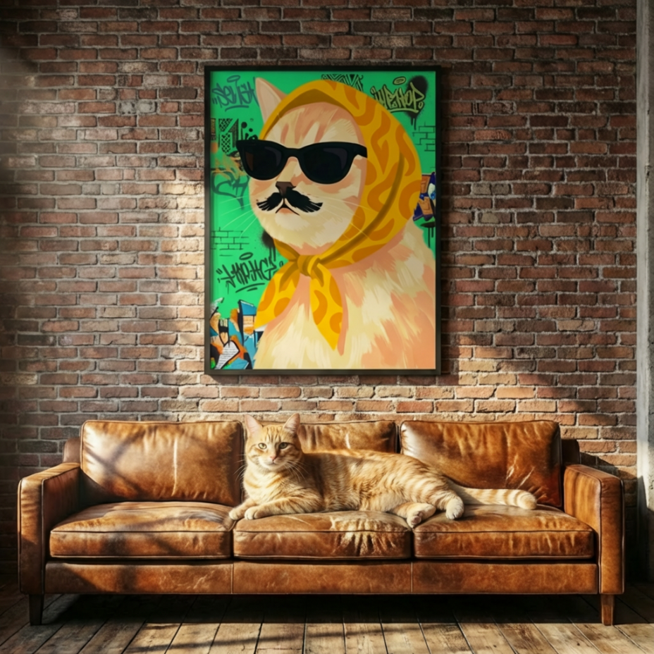 Custom Street Style Pet Portrait