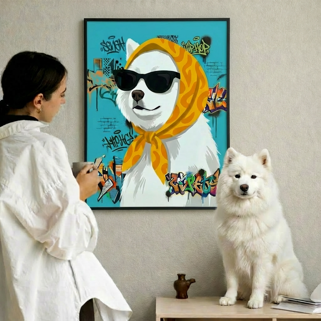 Custom Street Style Pet Portrait