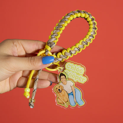 Custom Pet & People Portrait Acrylic Keychain
