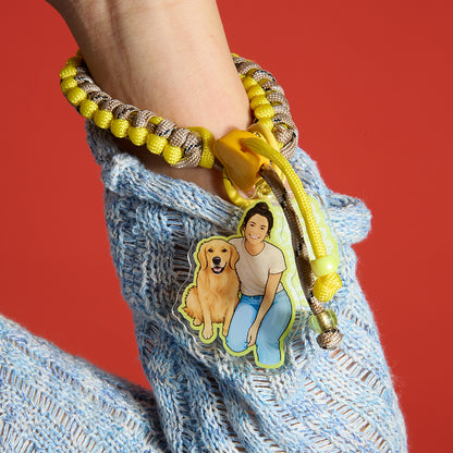 Custom Pet & People Portrait Acrylic Keychain