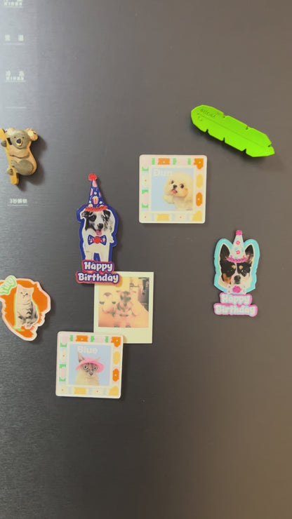 Custom Square Pet Fridge Magnet