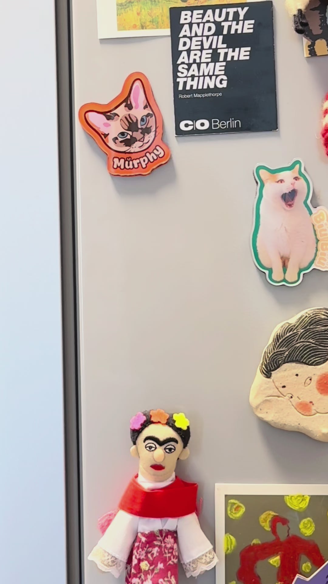 magnet on the fridge